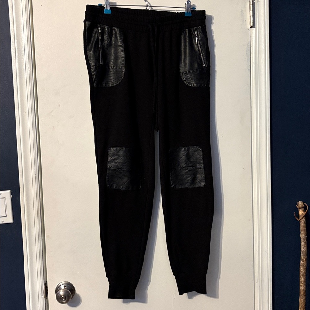 Rebel Wilson for Torrid Sweatpants with Leather Details